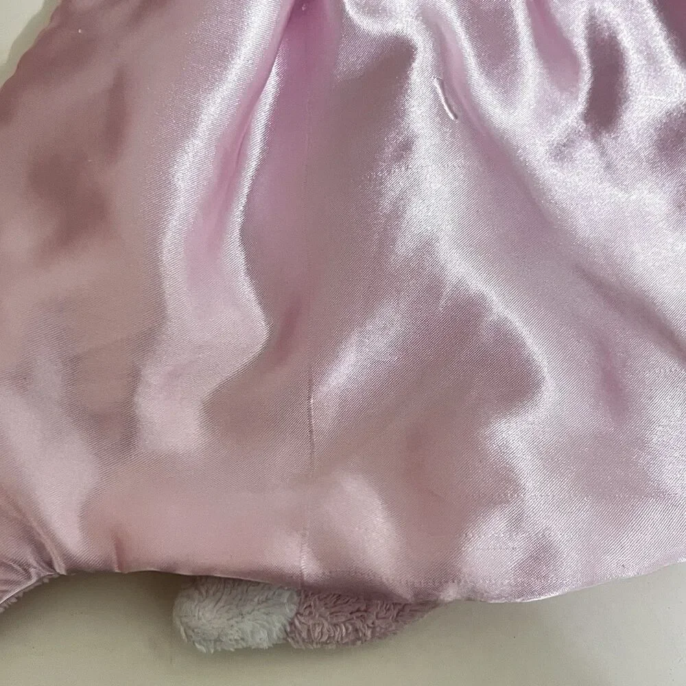 Baby Gund Pink Spunky Huggybuddy Puppy Dog Security Blanket Lovey Satin 6047441